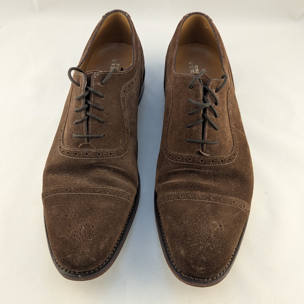 Charles Tyrwhitt Brown Oxford Shoes Sleek Suede Design